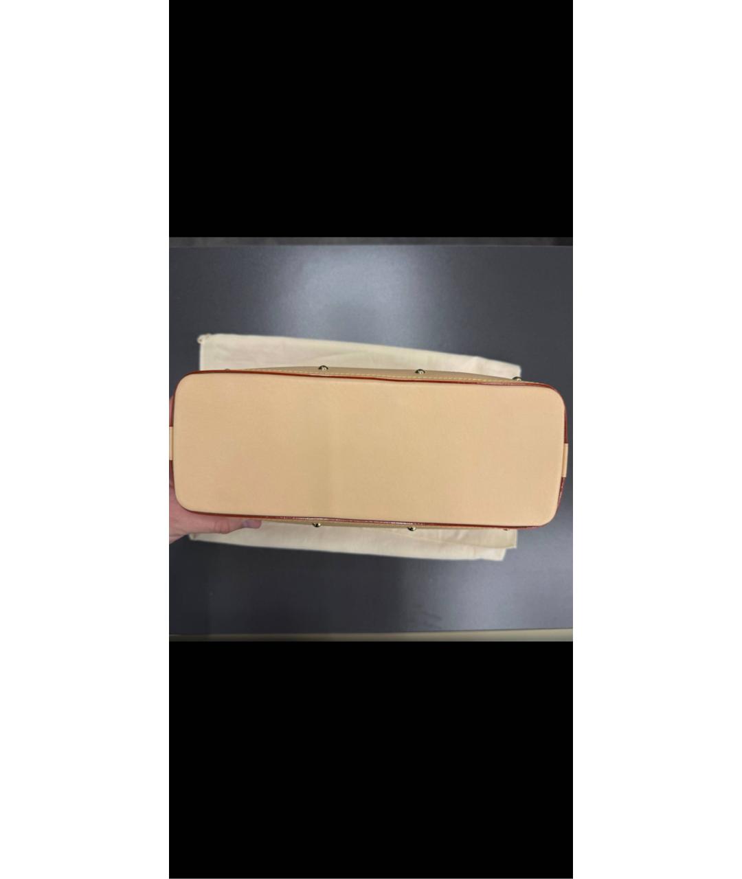 LOUIS VUITTON Белая кожаная дорожная/спортивная сумка, фото 2