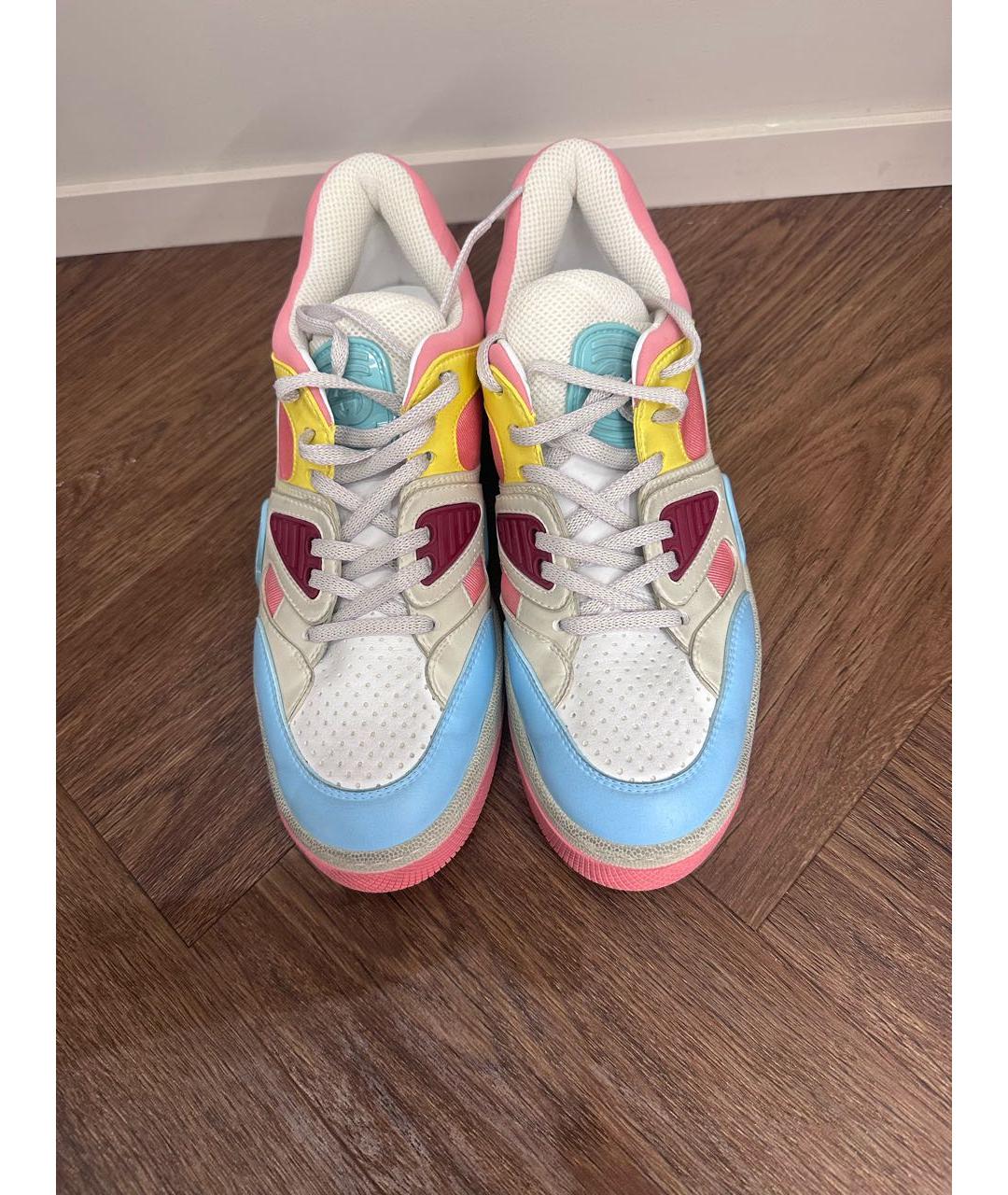 GUCCI Мульти кожаные кеды, фото 2