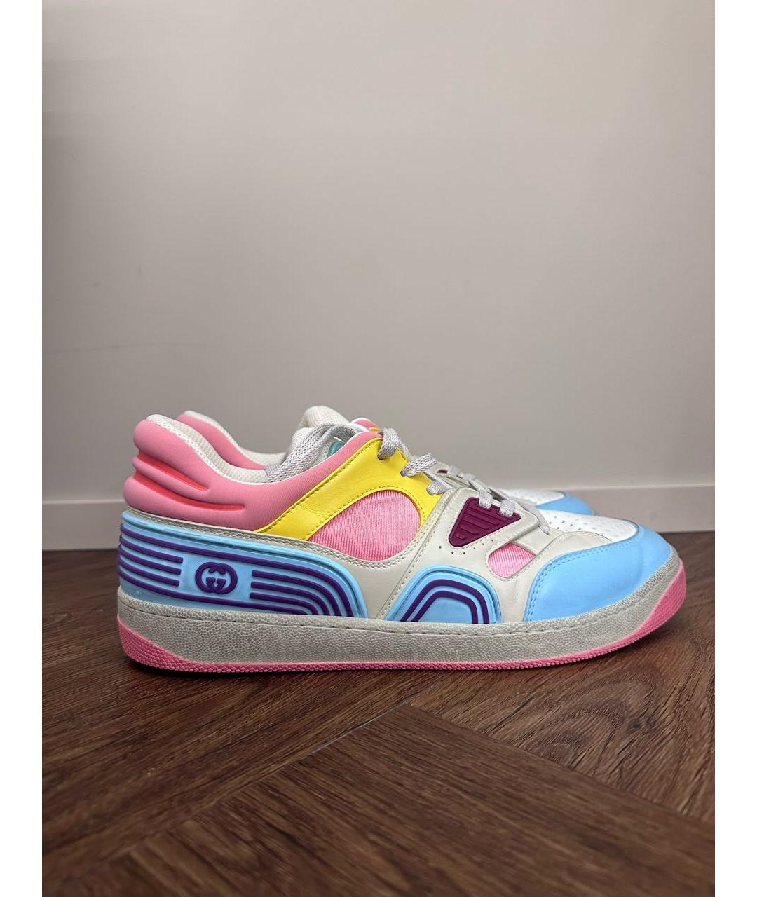 GUCCI Мульти кожаные кеды, фото 8