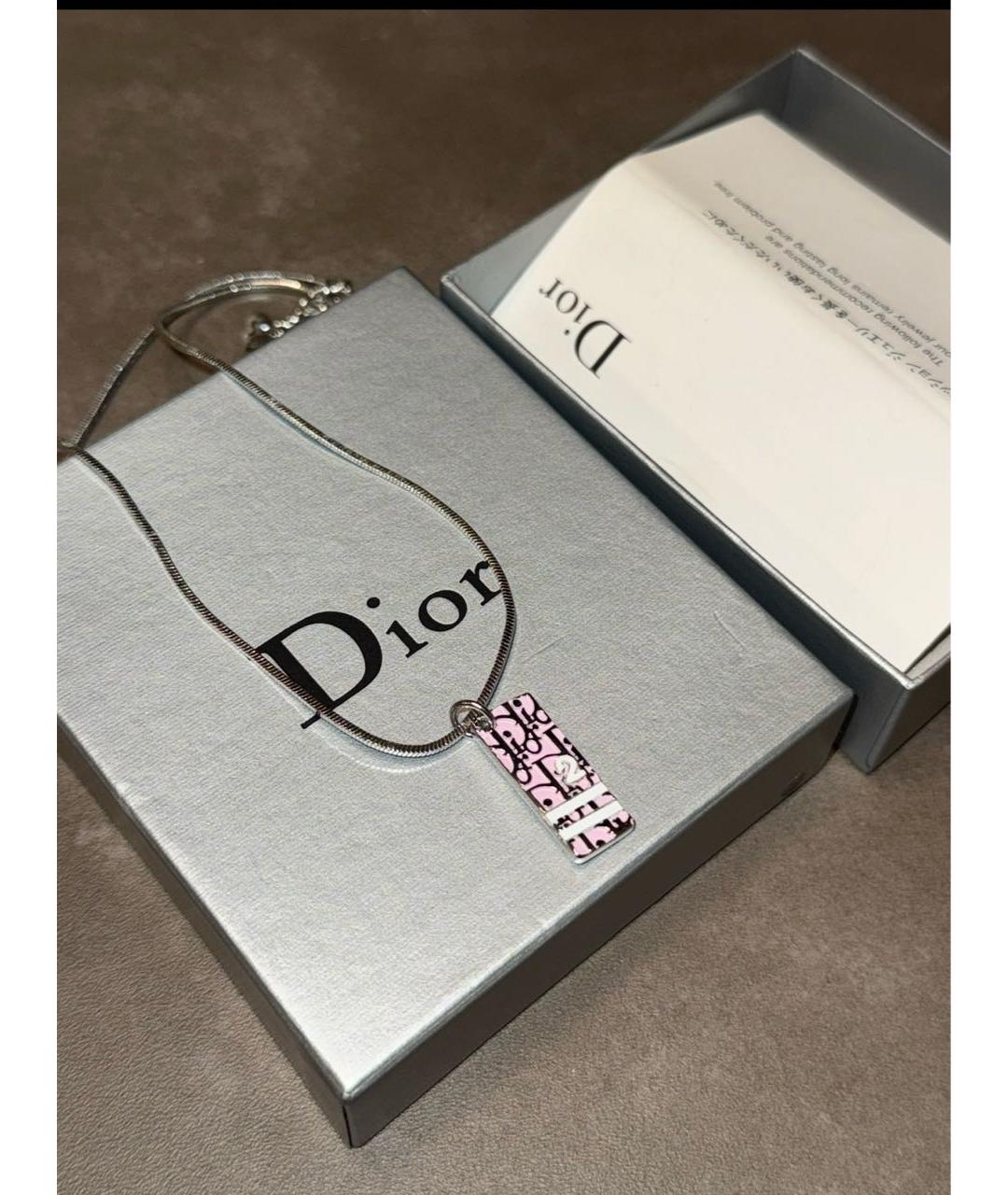 CHRISTIAN DIOR Серебряная металлическая подвеска, фото 2