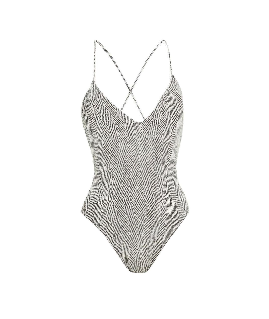 LA PERLA Серый полиамидовый купальник, фото 1