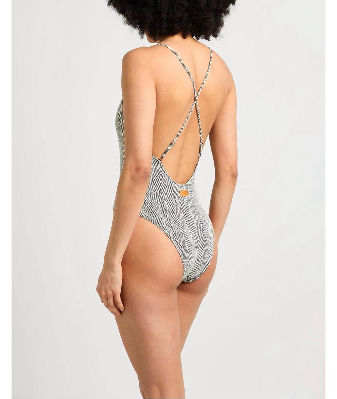 LA PERLA Серый полиамидовый купальник, фото 3