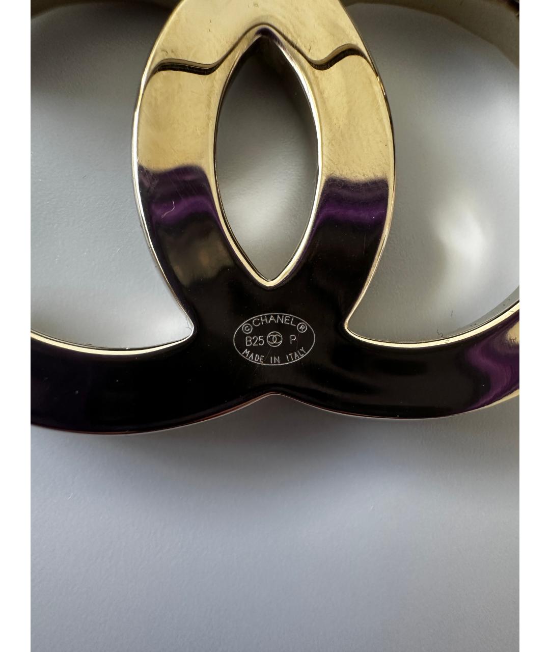 CHANEL Золотая металлическая булавка / брошь, фото 3