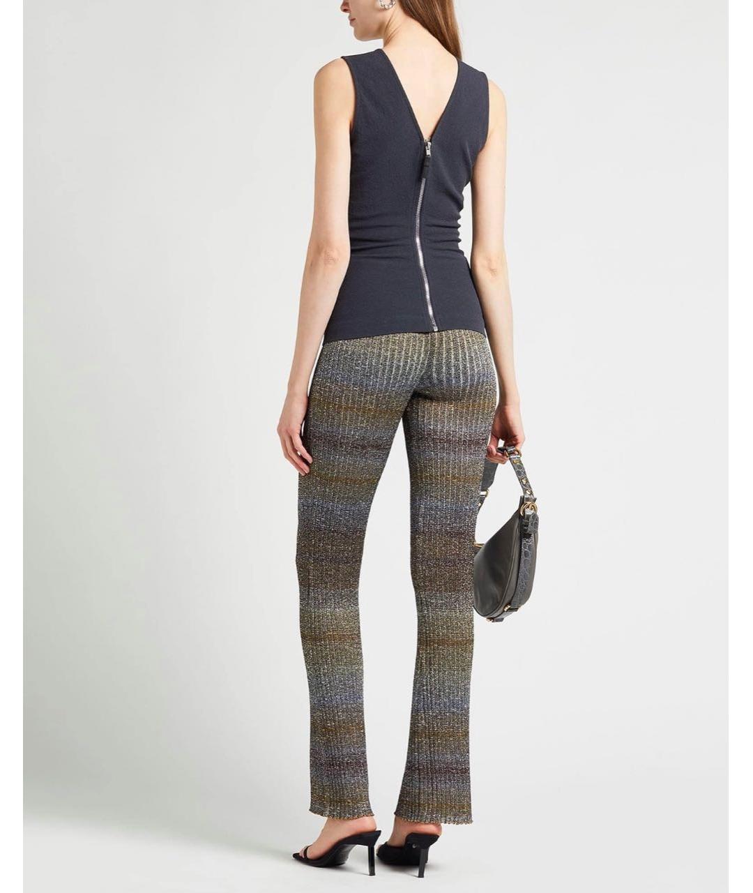 MISSONI Антрацитовые вискозные брюки узкие, фото 4