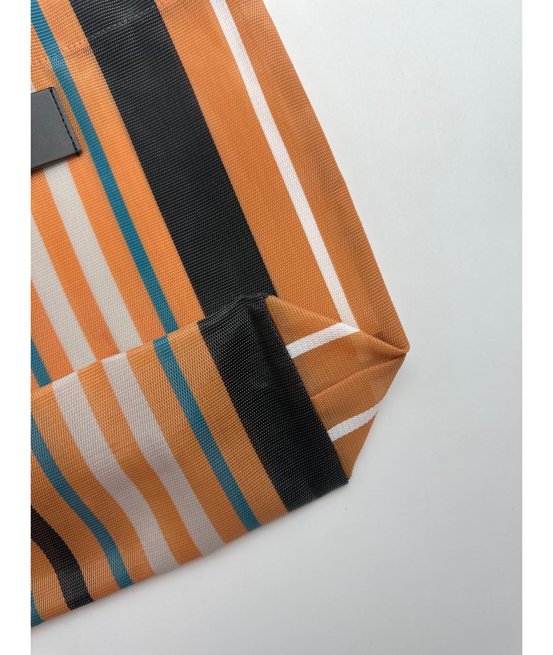 MARNI Оранжевая пелетеная сумка тоут, фото 4