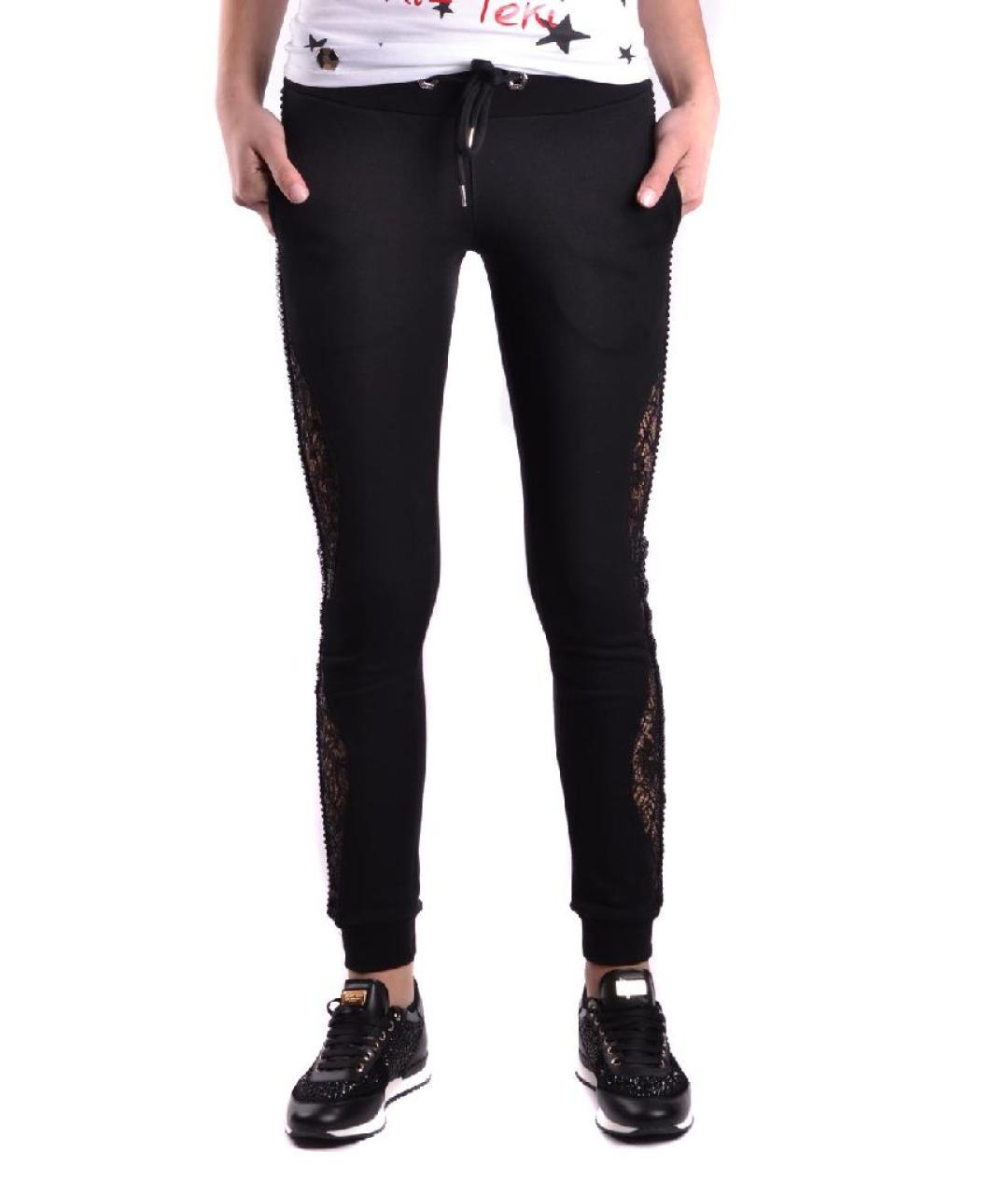 PHILIPP PLEIN Черные хлопковые спортивные брюки и шорты, фото 4