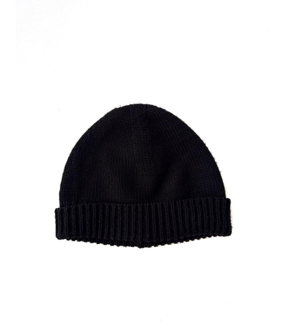 PRADA Черная шерстяная шапка, фото 3