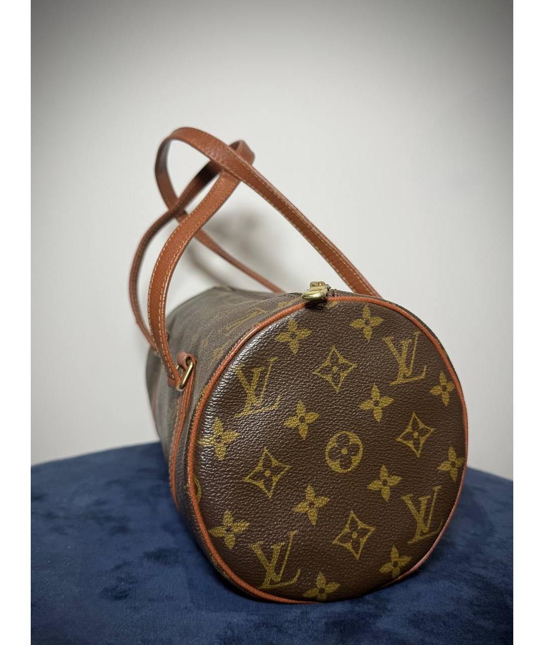 LOUIS VUITTON Коричневая сумка с короткими ручками, фото 6