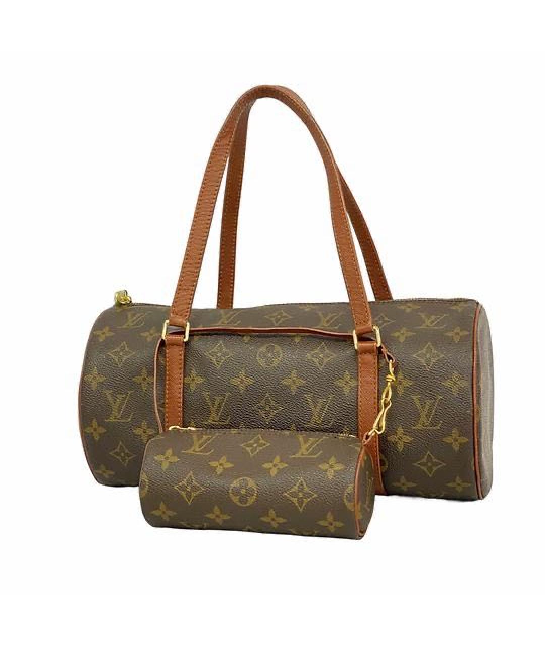 LOUIS VUITTON Коричневая сумка с короткими ручками, фото 1