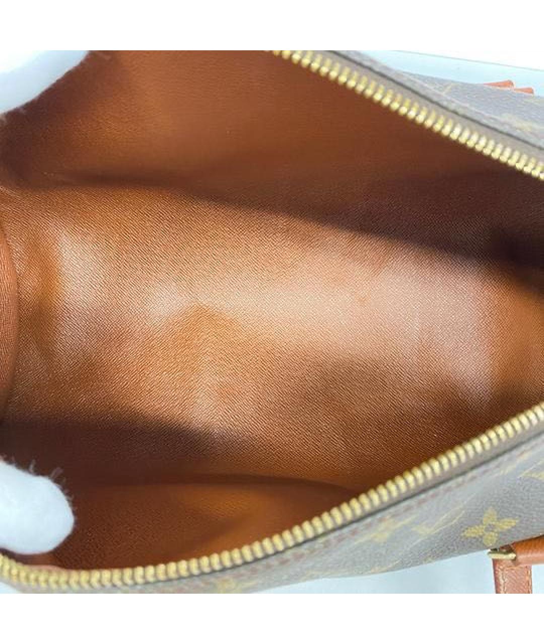 LOUIS VUITTON Коричневая сумка с короткими ручками, фото 5