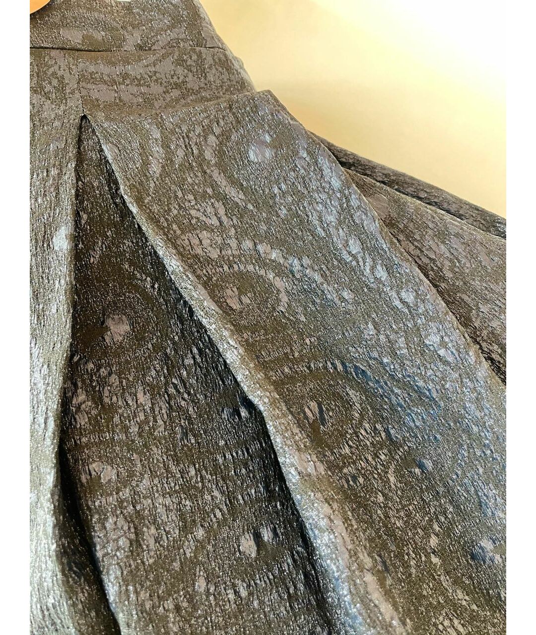 D.EXTERIOR Темно-синяя полиэстеровая юбка миди, фото 3