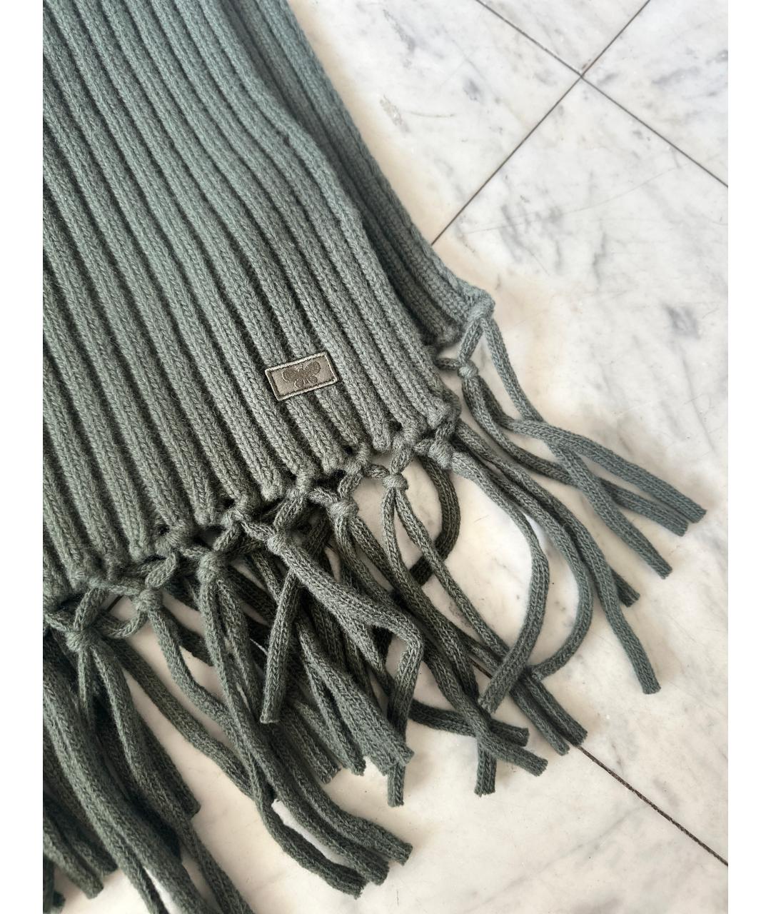 WEEKEND MAX MARA Хаки шерстяная шапка, фото 5