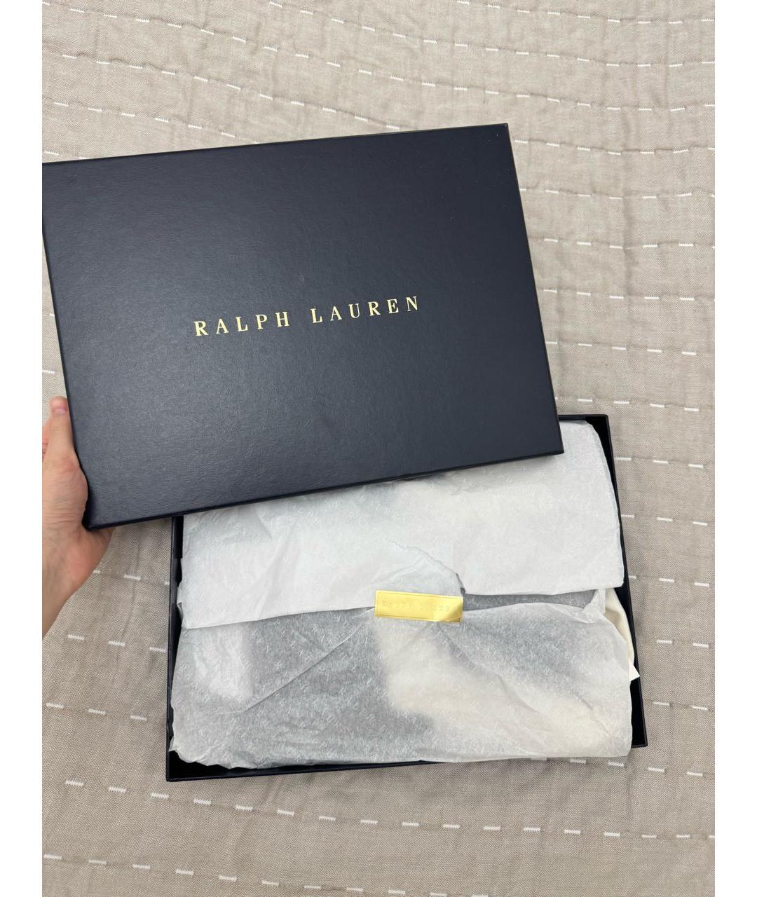 POLO RALPH LAUREN Синее хлопковое поло с коротким рукавом, фото 4