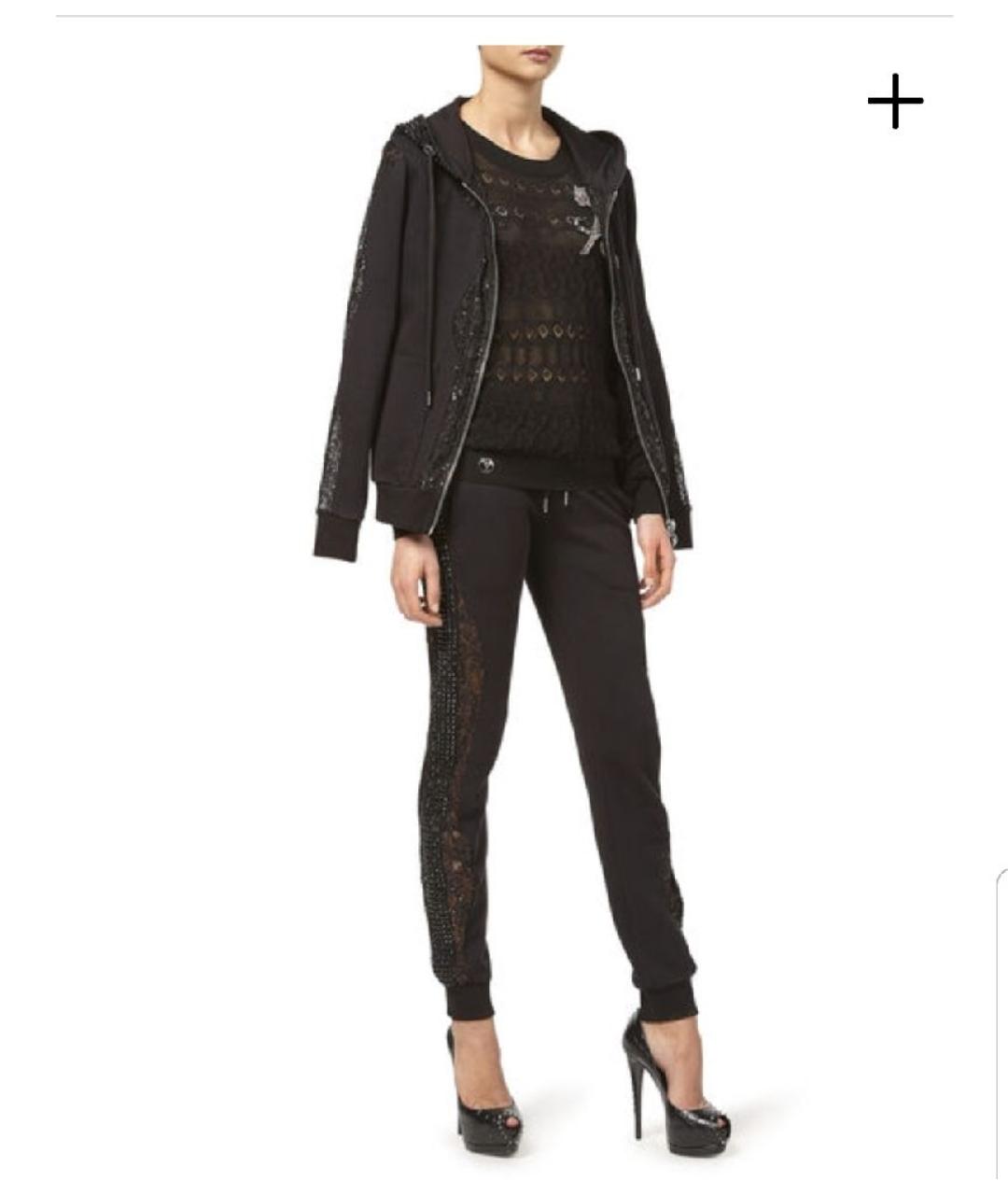 PHILIPP PLEIN Черный хлопковый спортивные костюмы, фото 3