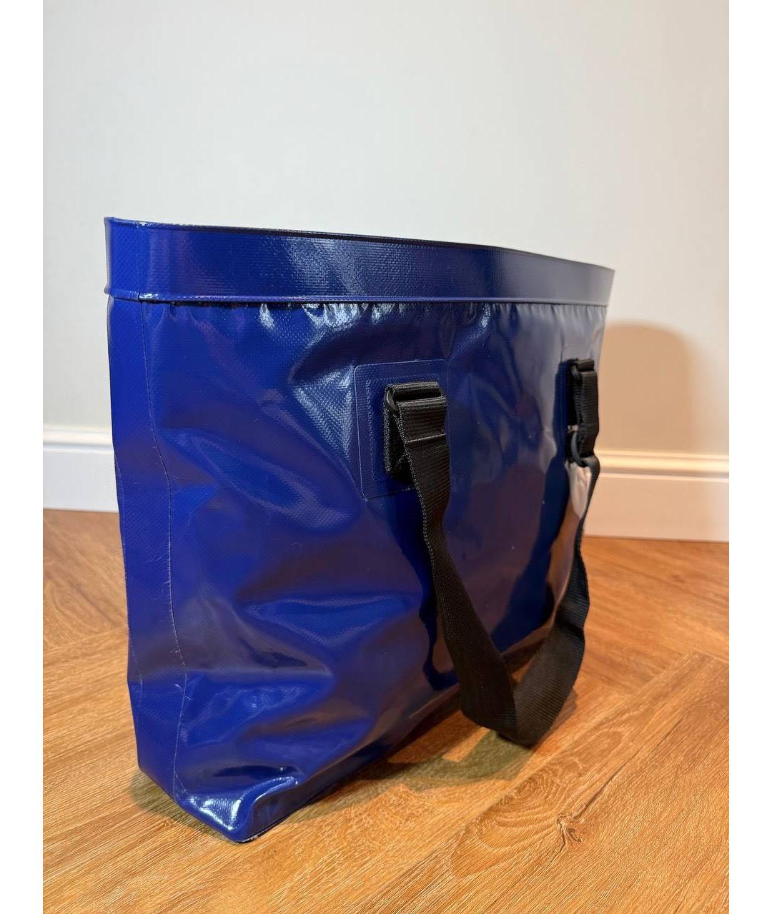 CHANEL Синяя синтетическая сумка тоут, фото 5