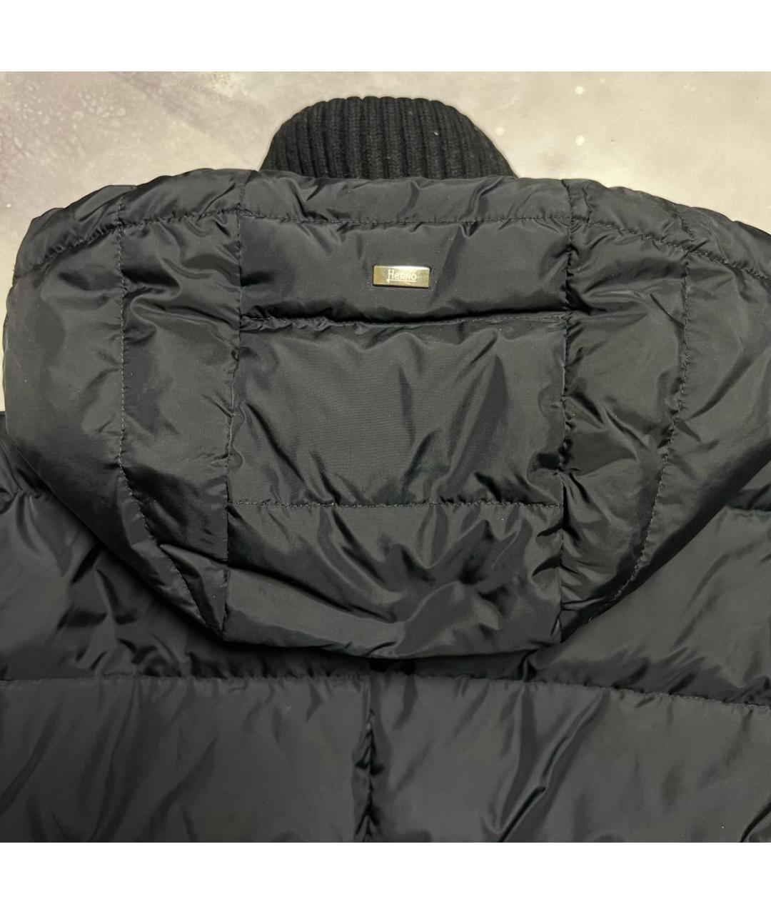 HERNO Черная полиамидовая куртка, фото 3