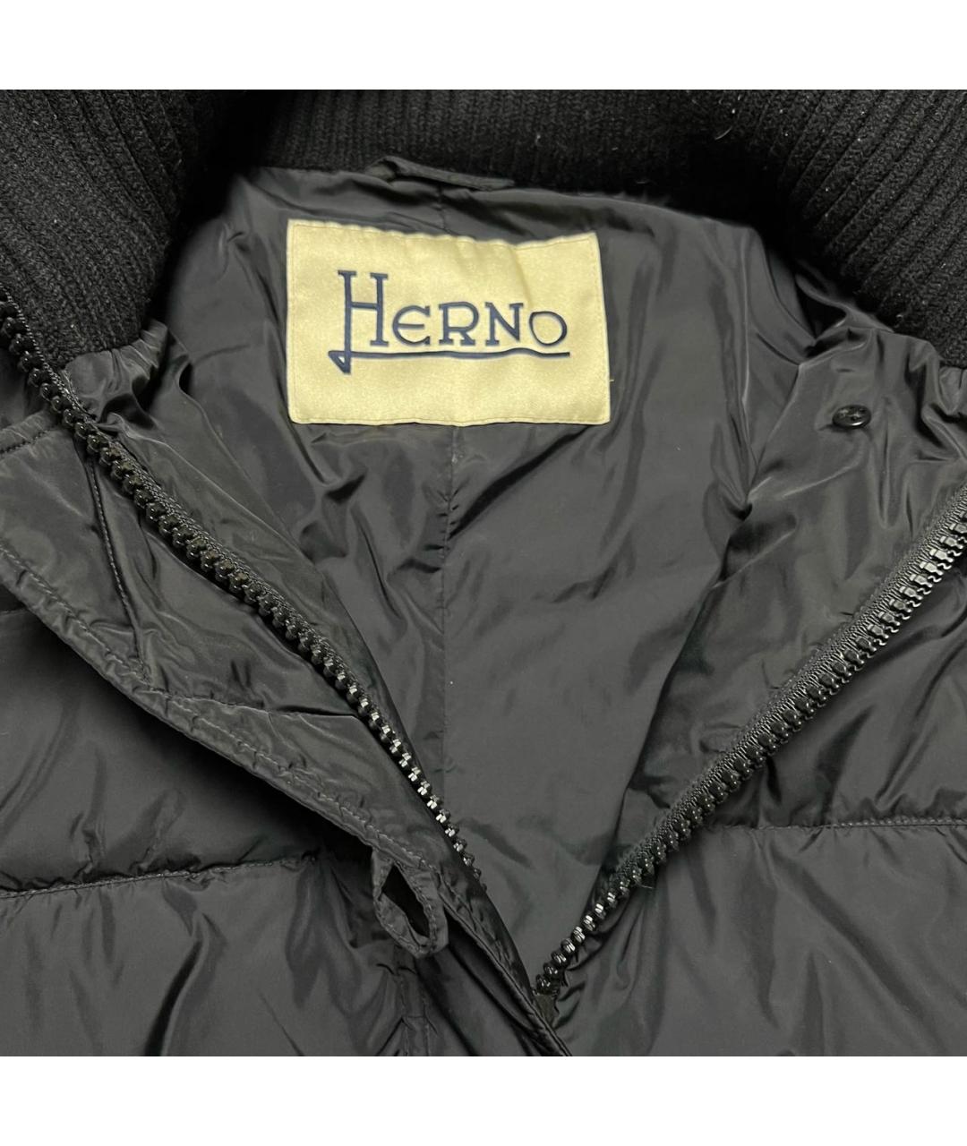 HERNO Черная полиамидовая куртка, фото 8