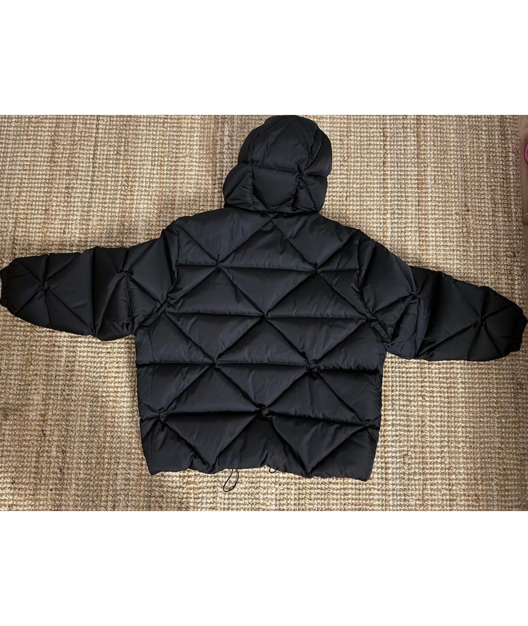 PRADA Черный полиэстеровый пуховик, фото 3