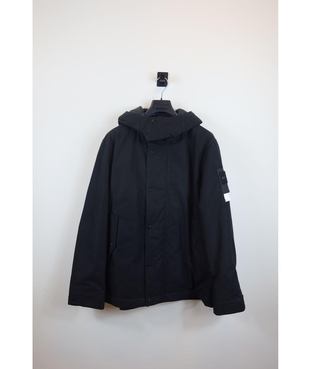 STONE ISLAND Черная хлопковая парка, фото 9
