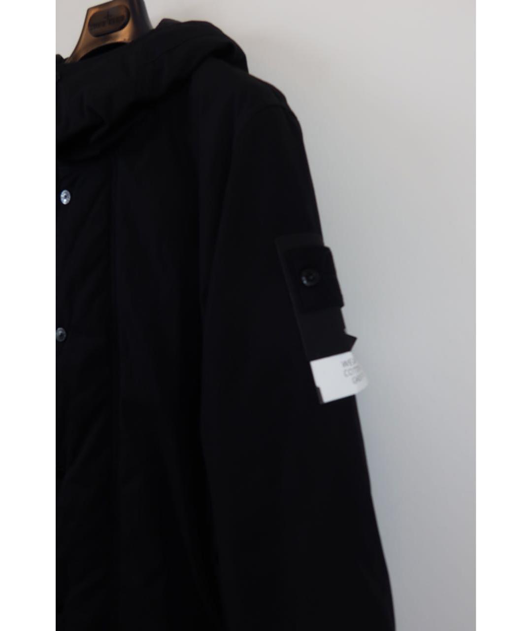 STONE ISLAND Черная хлопковая парка, фото 5