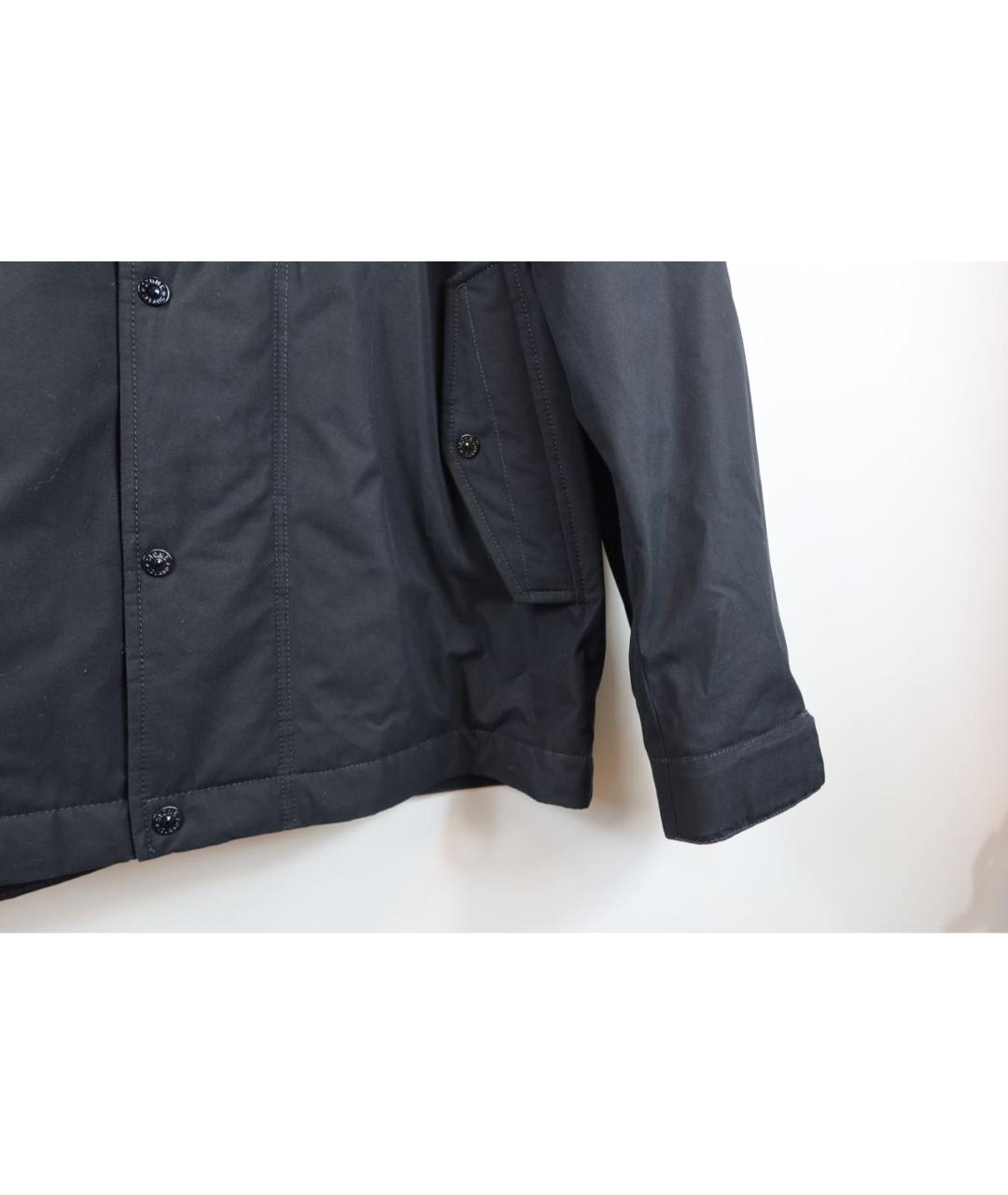 STONE ISLAND Черная хлопковая парка, фото 4