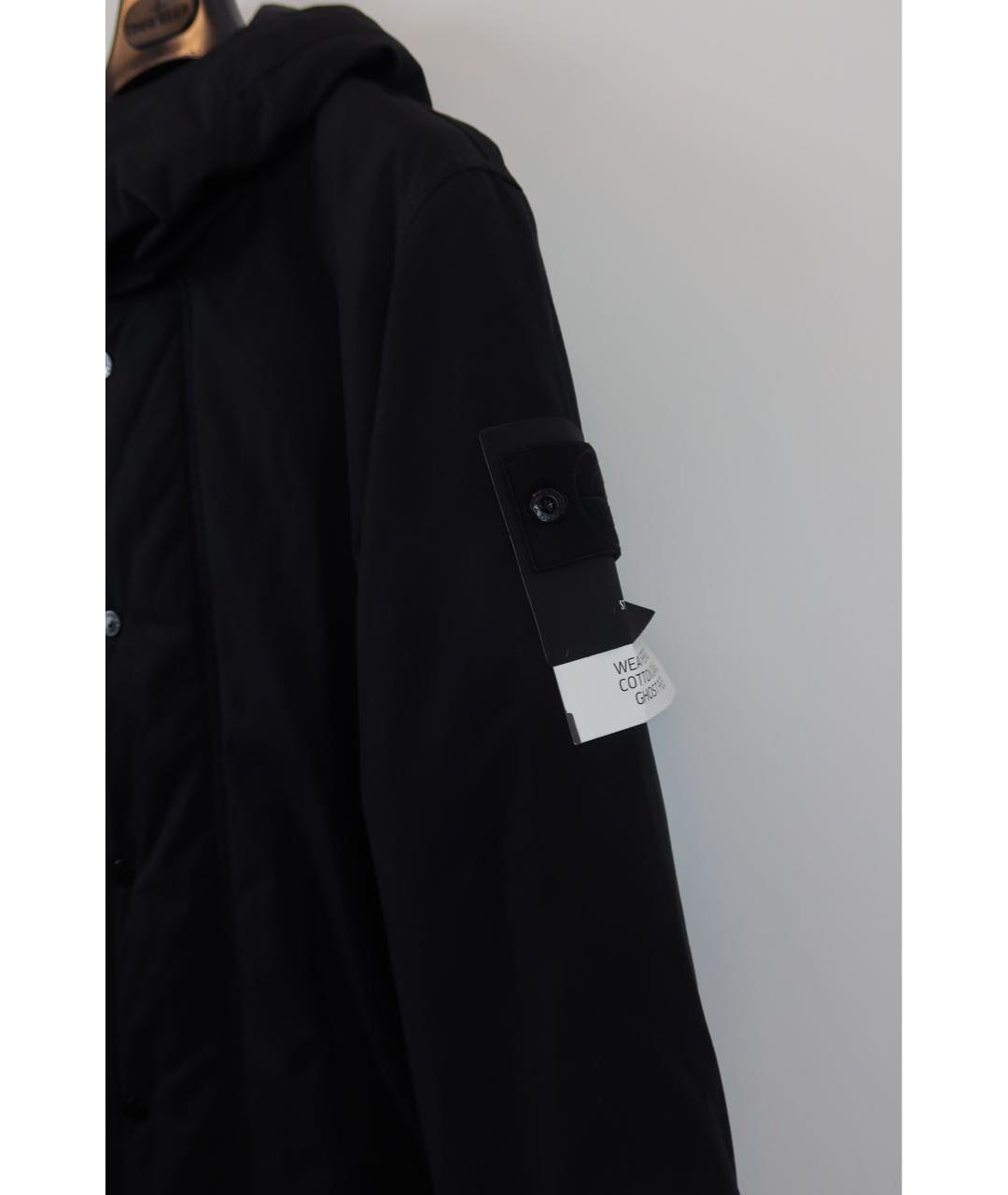 STONE ISLAND Черная хлопковая парка, фото 6