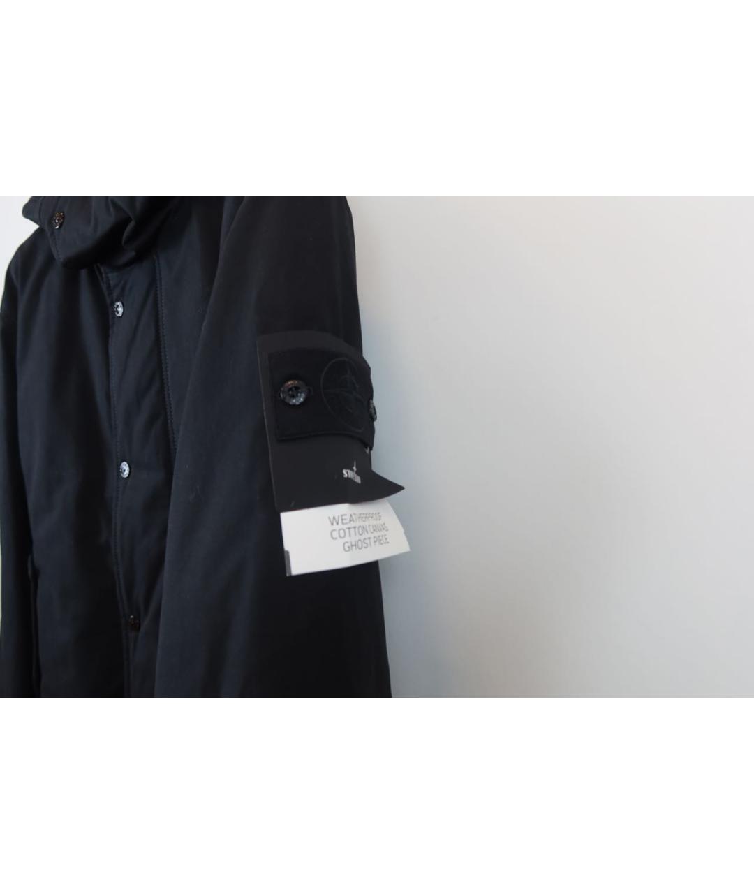 STONE ISLAND Черная хлопковая парка, фото 7