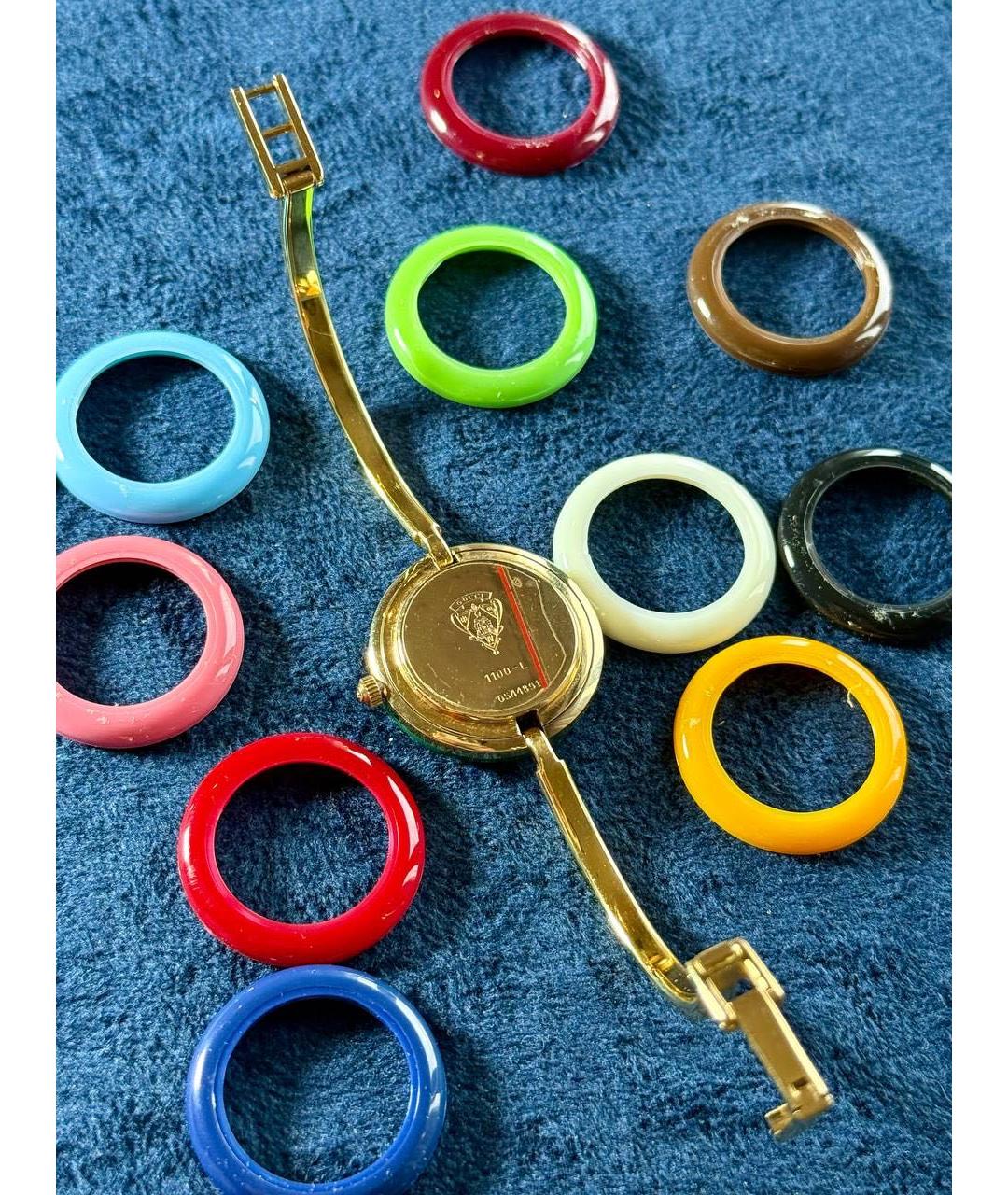 GUCCI Золотые часы, фото 4