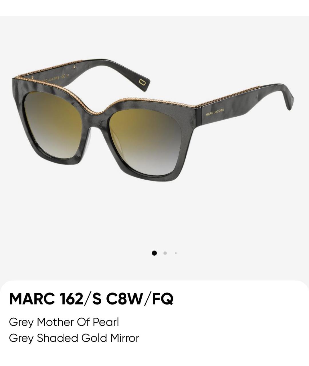 MARC JACOBS Серые пластиковые солнцезащитные очки, фото 9