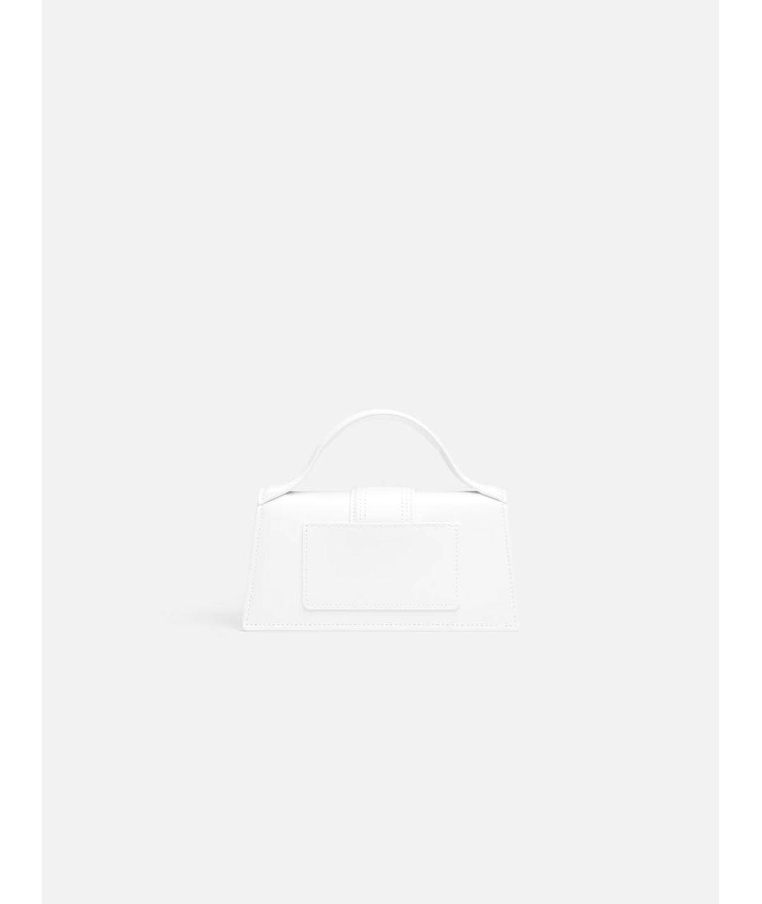 JACQUEMUS Белая кожаная сумка через плечо, фото 3