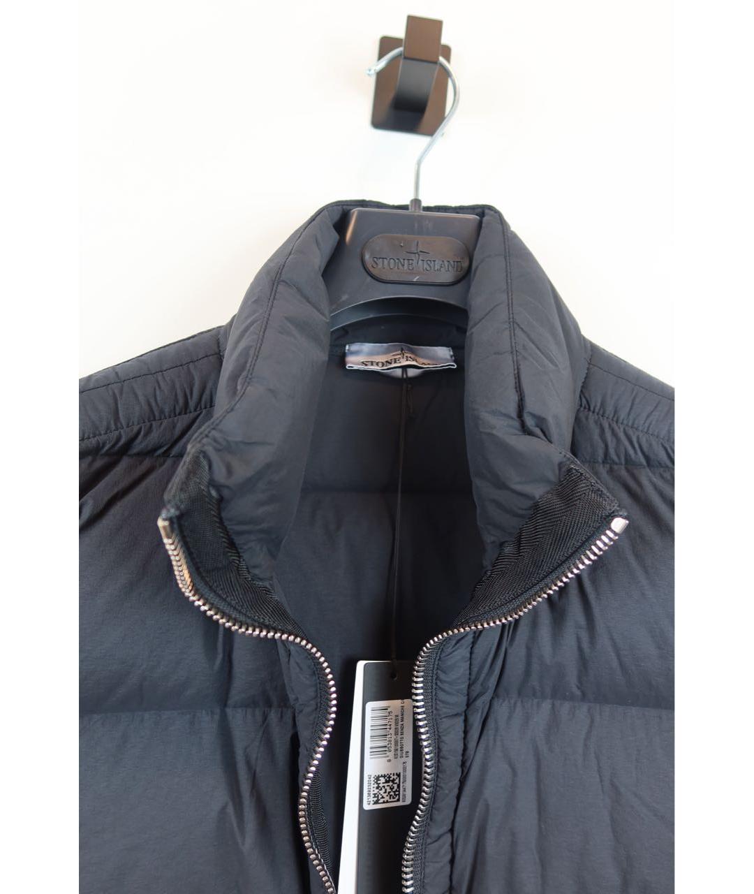 STONE ISLAND Черный полиамидовый жилет, фото 5