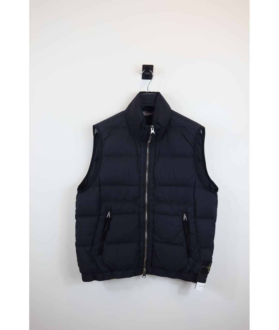 STONE ISLAND Черный полиамидовый жилет, фото 2