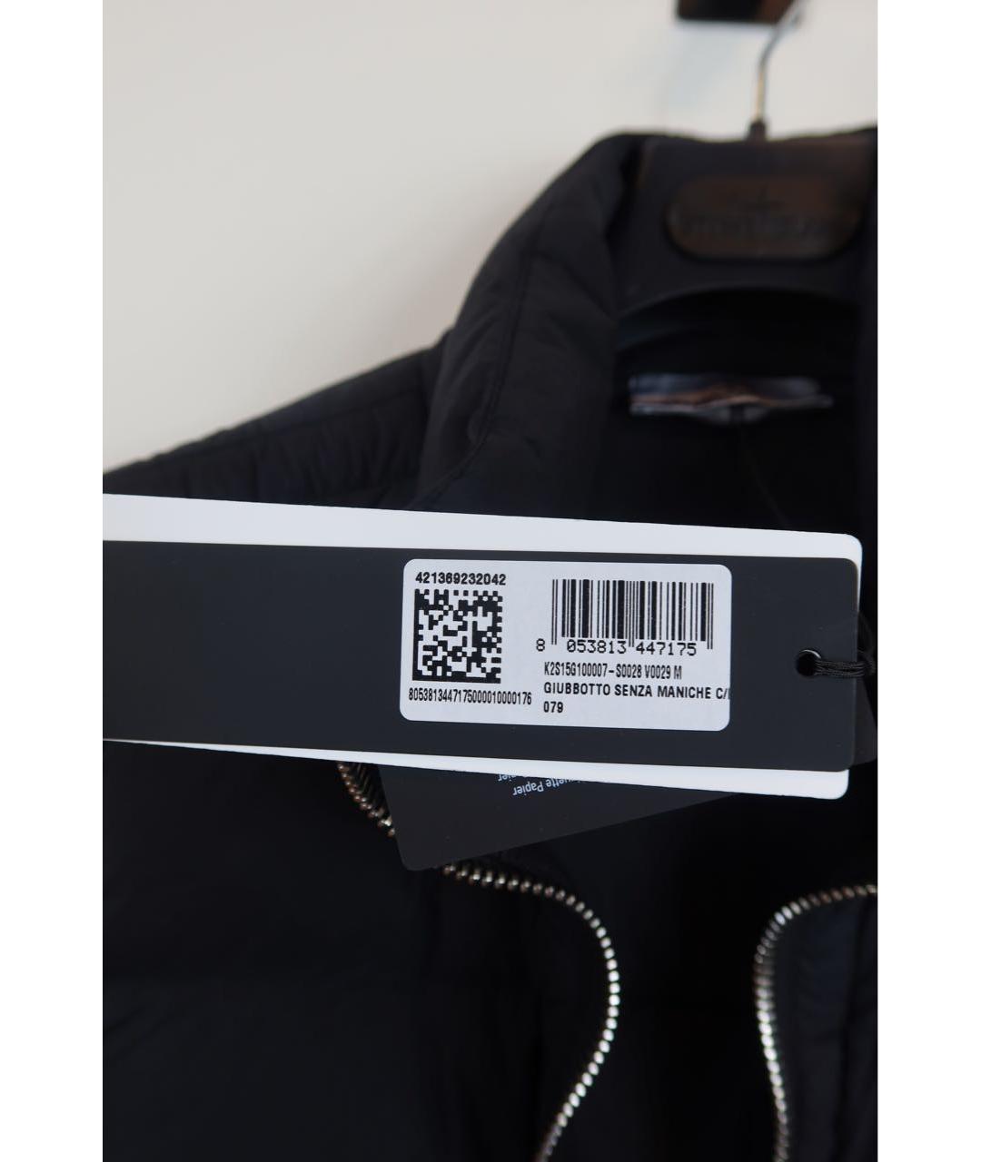 STONE ISLAND Черный полиамидовый жилет, фото 7