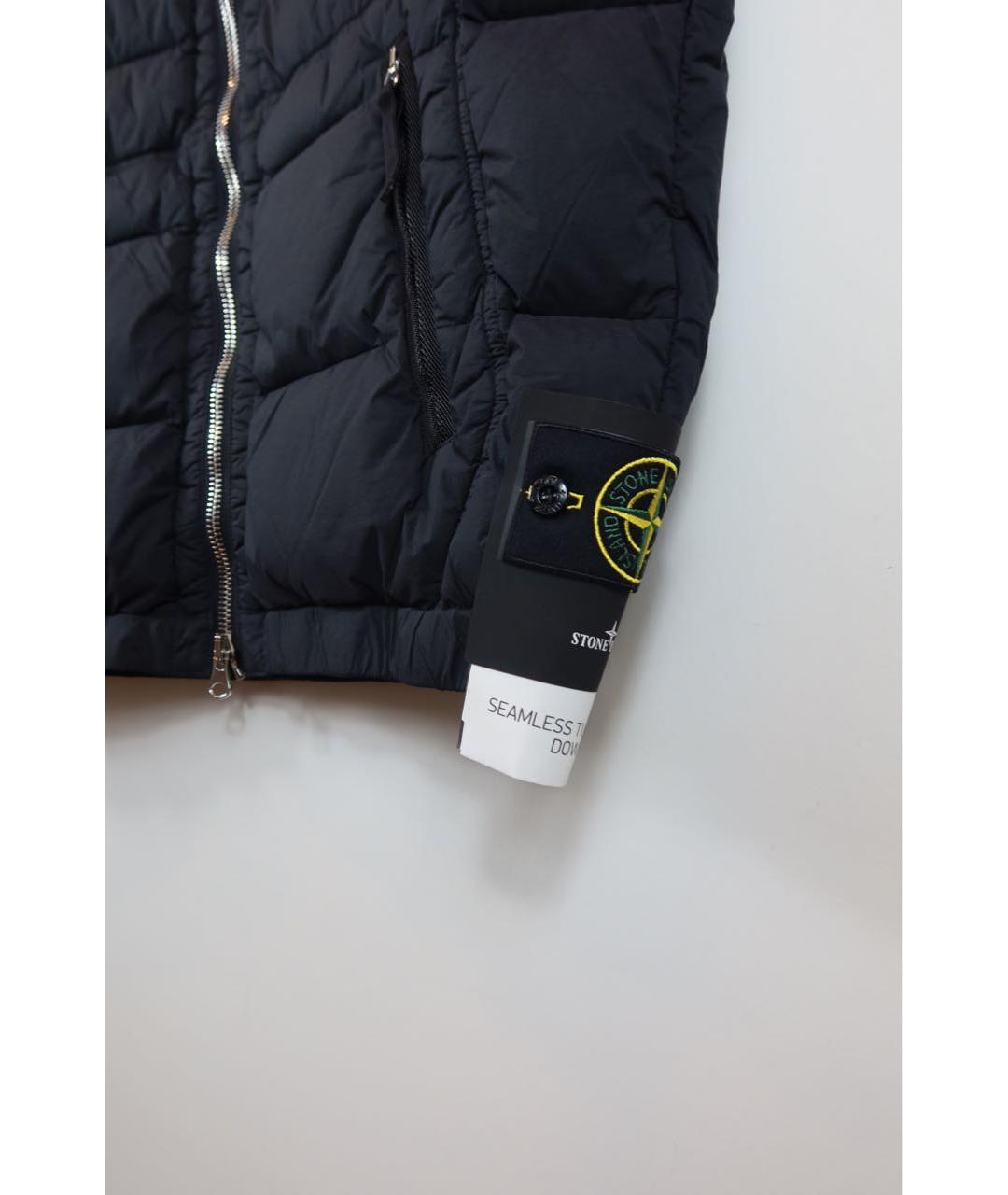 STONE ISLAND Черный полиамидовый жилет, фото 6