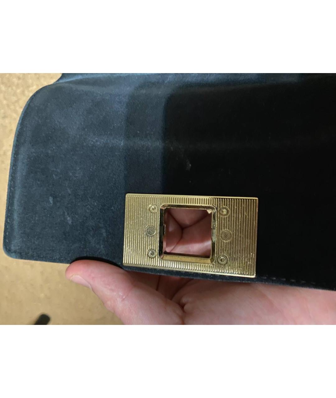 FURLA Черная кожаная сумка с короткими ручками, фото 4