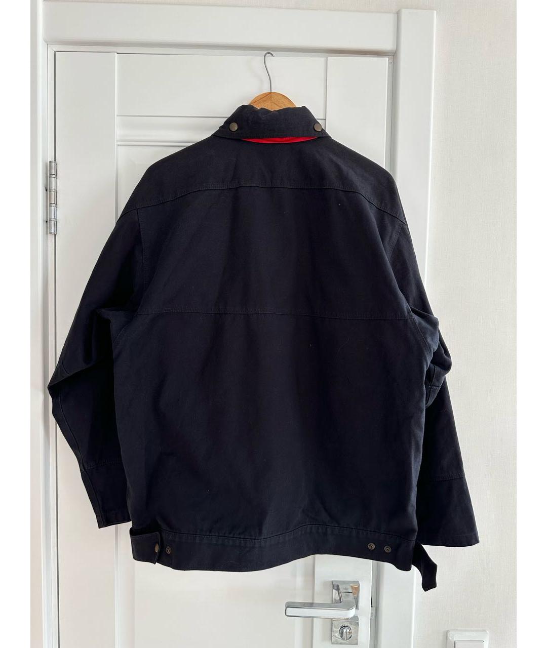 ERMENEGILDO ZEGNA XXX Темно-синяя хлопковая куртка, фото 4