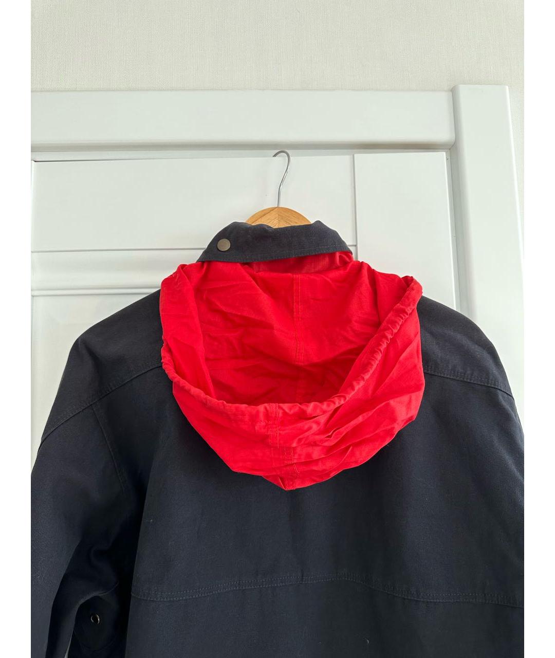 ERMENEGILDO ZEGNA XXX Темно-синяя хлопковая куртка, фото 8