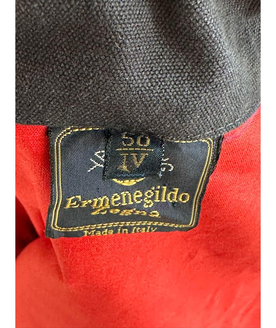 ERMENEGILDO ZEGNA XXX Темно-синяя хлопковая куртка, фото 7