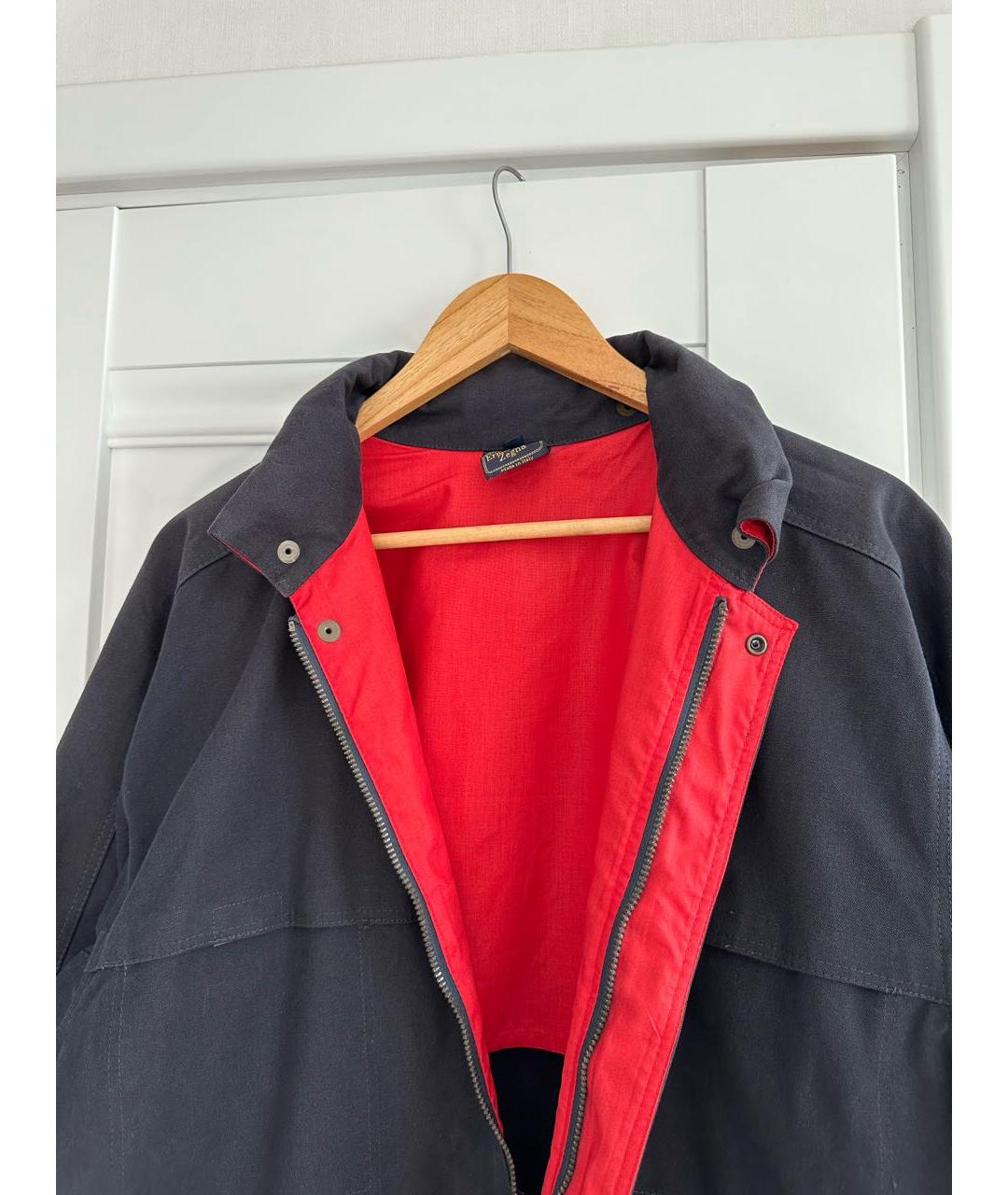 ERMENEGILDO ZEGNA XXX Темно-синяя хлопковая куртка, фото 5