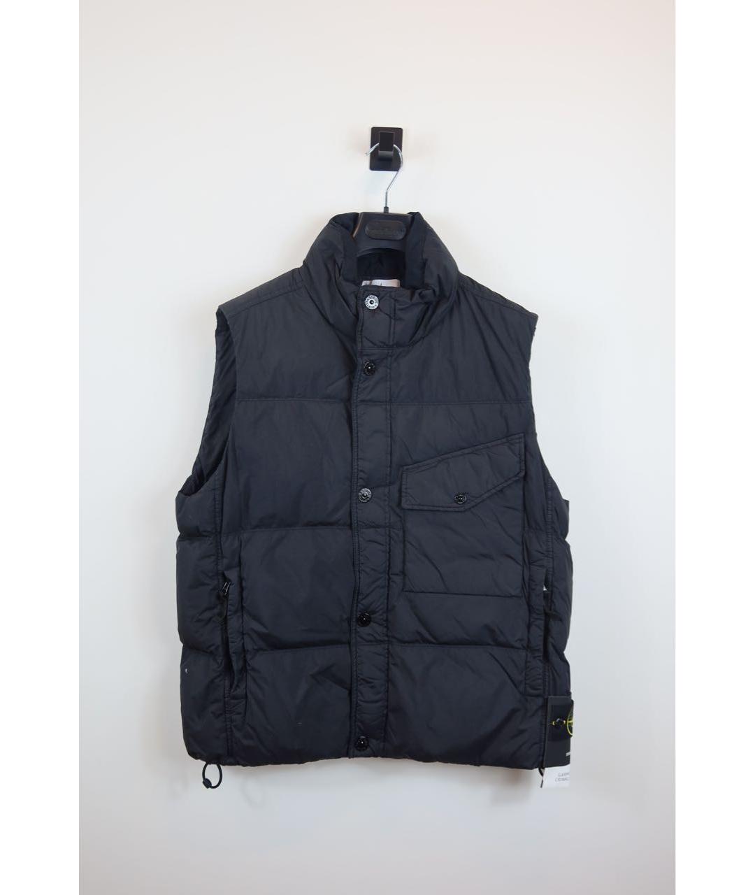 STONE ISLAND Черный полиамидовый жилет, фото 9