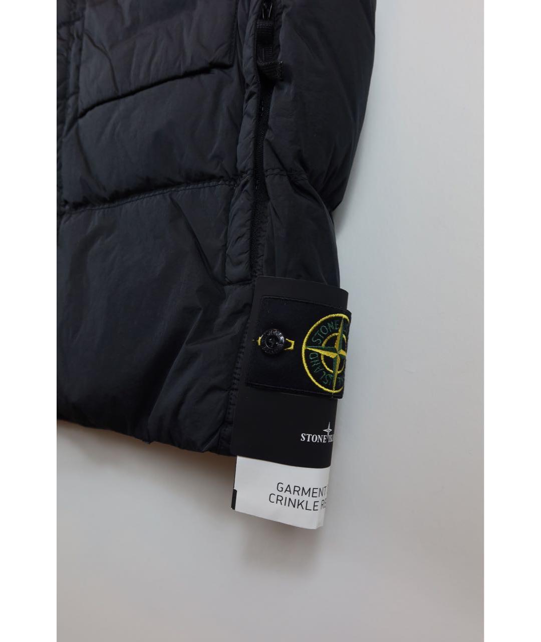 STONE ISLAND Черный полиамидовый жилет, фото 6