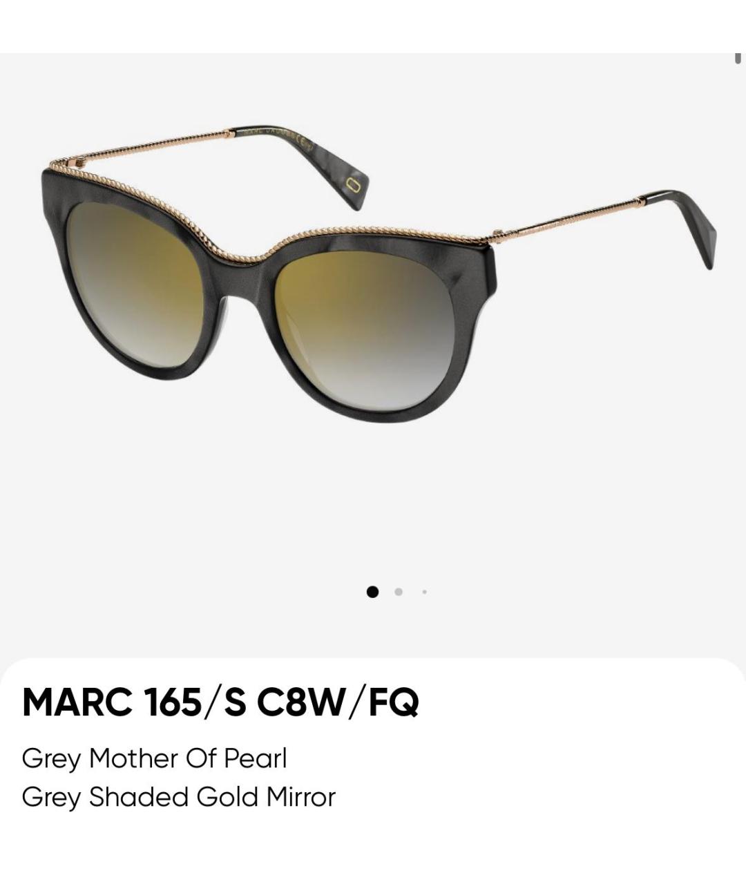 MARC JACOBS Серые пластиковые солнцезащитные очки, фото 6