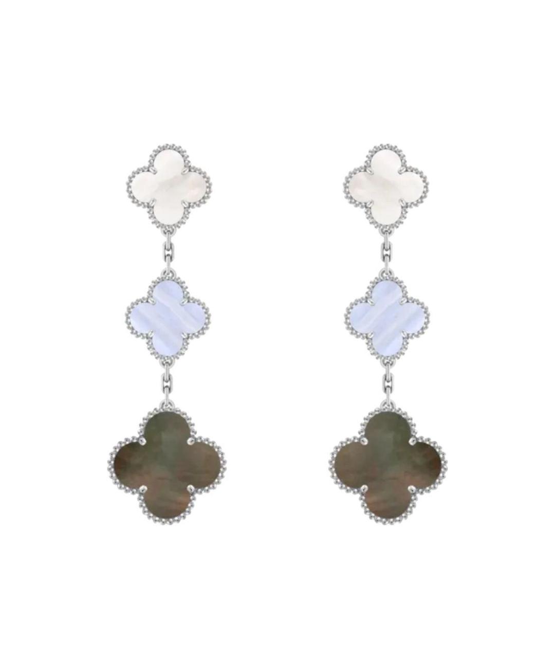 VAN CLEEF & ARPELS Серебряные серьги из белого золота, фото 1