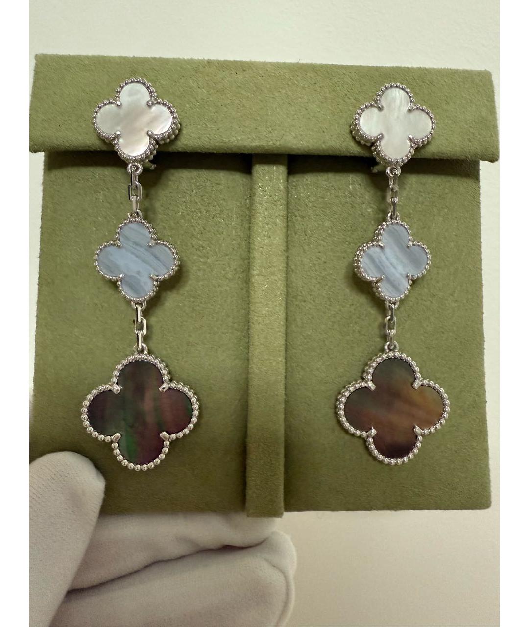 VAN CLEEF & ARPELS Серебряные серьги из белого золота, фото 2