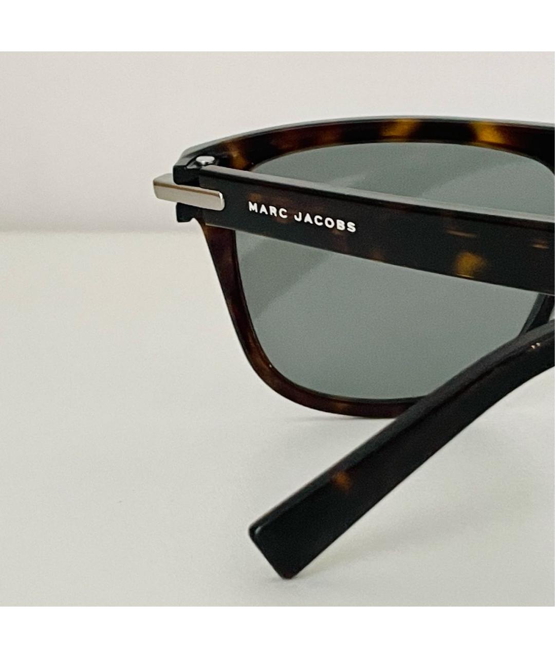 MARC JACOBS Коричневые пластиковые солнцезащитные очки, фото 8