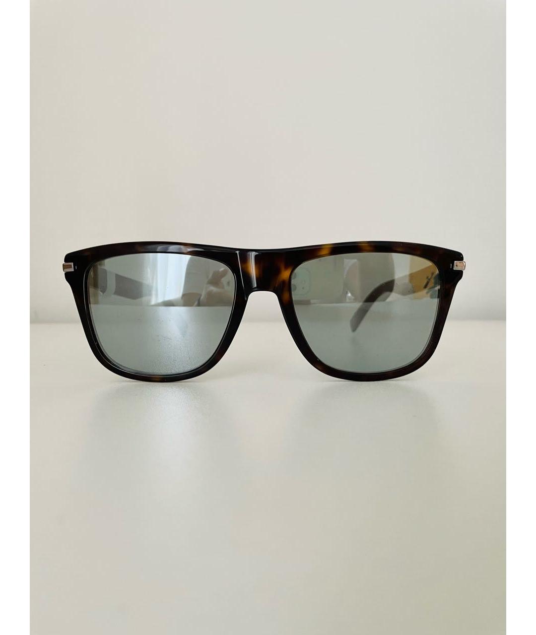 MARC JACOBS Коричневые пластиковые солнцезащитные очки, фото 3