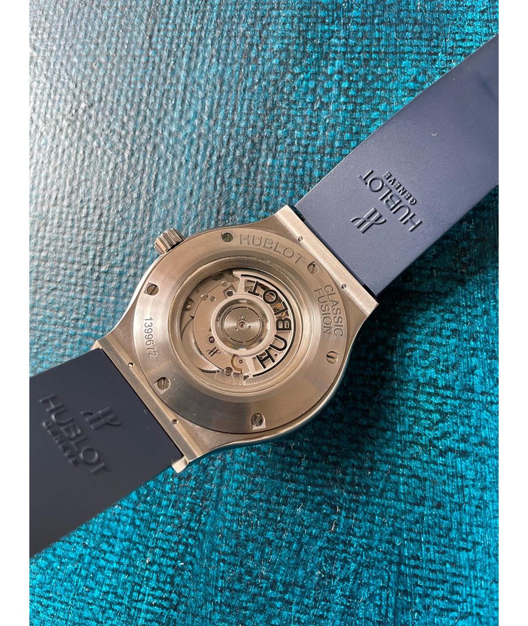 HUBLOT Синие титановые часы, фото 3