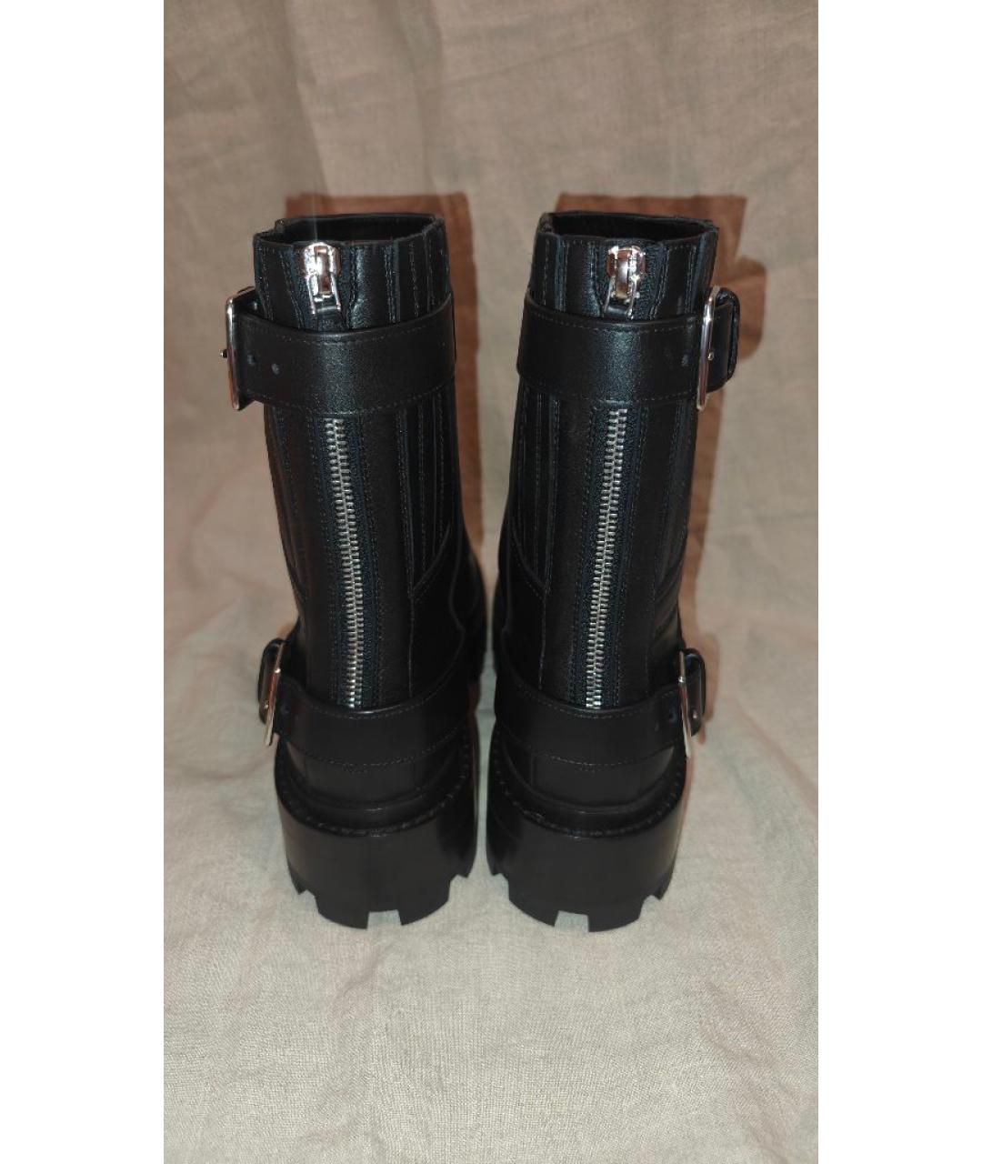 HERMES Черные кожаные ботинки, фото 4
