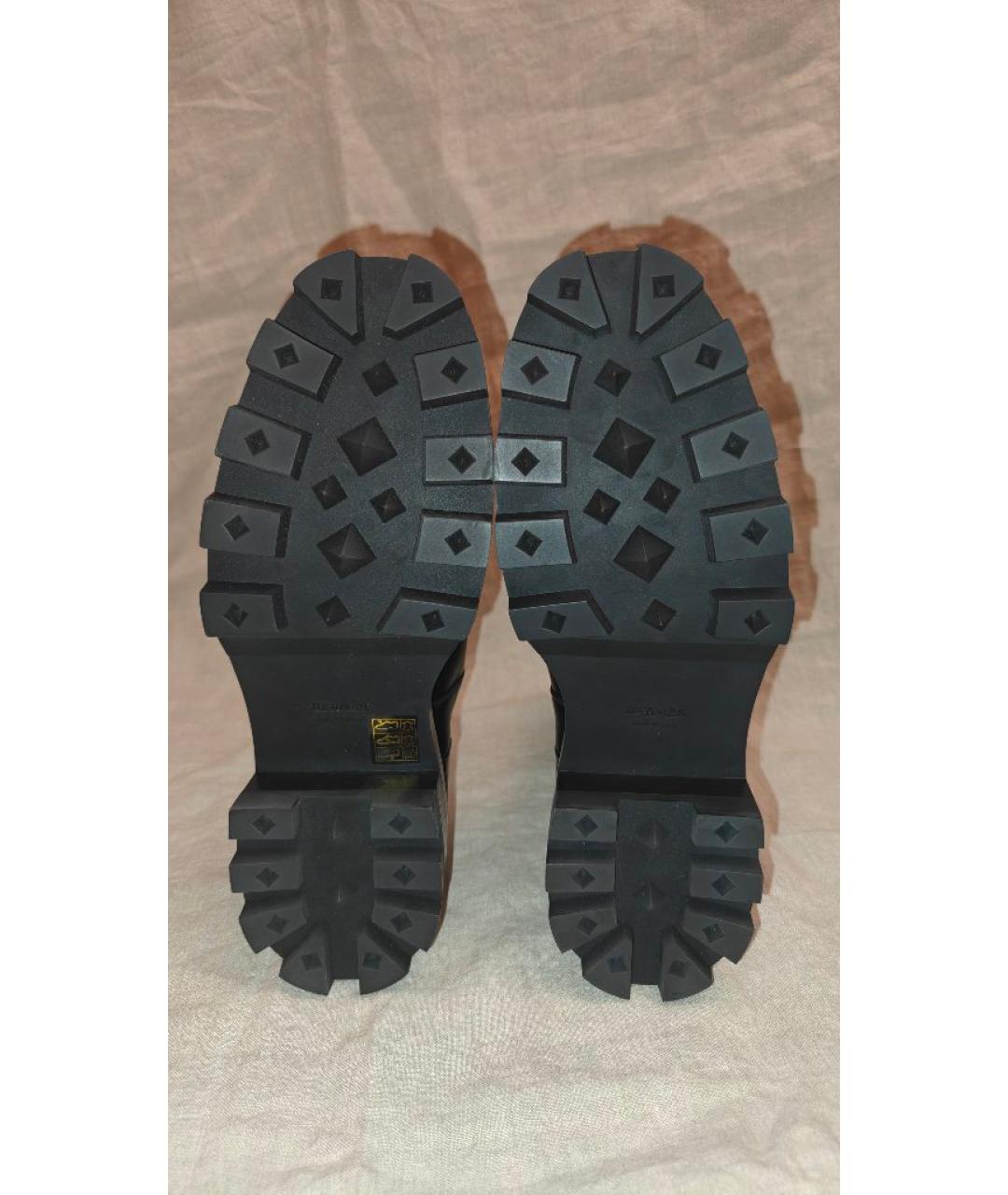 HERMES Черные кожаные ботинки, фото 7