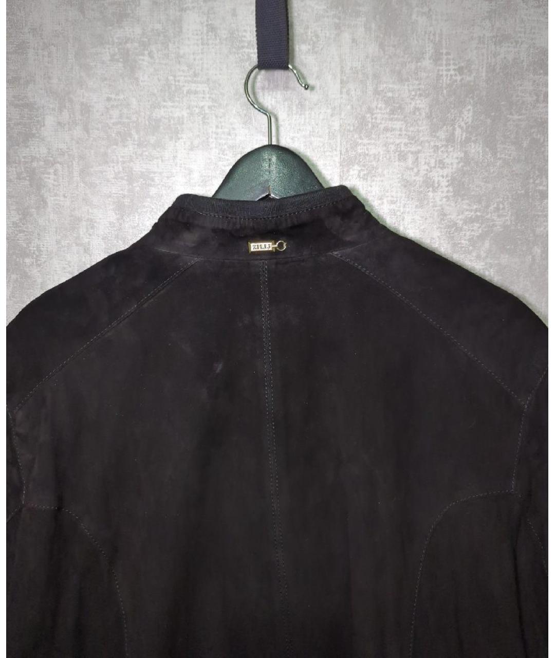 ZILLI Черная кожаная куртка, фото 3